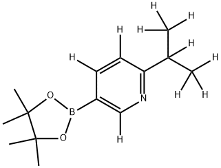 2-(propan-2-yl-d7)-5-(4,4,5,5-tetramethyl-1,3,2-dioxaborolan-2-yl)pyridine-3,4,6-d3 Structure