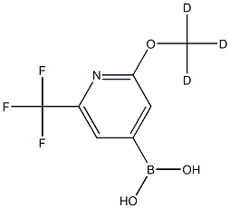 (2-(methoxy-d3)-6-(trifluoromethyl)pyridin-4-yl)boronic acid Structure