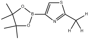 2-(methyl-d3)-4-(4,4,5,5-tetramethyl-1,3,2-dioxaborolan-2-yl)thiazole 구조식 이미지
