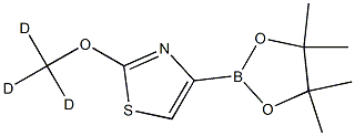 2-(methoxy-d3)-4-(4,4,5,5-tetramethyl-1,3,2-dioxaborolan-2-yl)thiazole 구조식 이미지