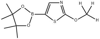 2-(methoxy-d3)-5-(4,4,5,5-tetramethyl-1,3,2-dioxaborolan-2-yl)thiazole Structure