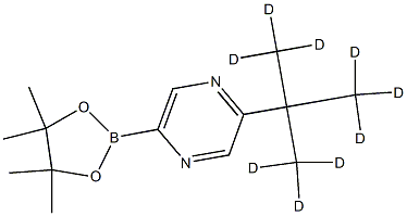 2-(2-(methyl-d3)propan-2-yl-1,1,1,3,3,3-d6)-5-(4,4,5,5-tetramethyl-1,3,2-dioxaborolan-2-yl)pyrazine 구조식 이미지