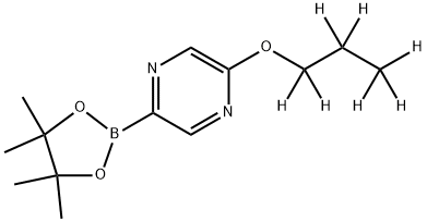 2-(propoxy-d7)-5-(4,4,5,5-tetramethyl-1,3,2-dioxaborolan-2-yl)pyrazine 구조식 이미지