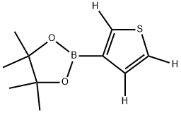 4,4,5,5-tetramethyl-2-(thiophen-3-yl-d3)-1,3,2-dioxaborolane Structure