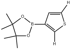 4,4,5,5-tetramethyl-2-(thiophen-3-yl-2,5-d2)-1,3,2-dioxaborolane 구조식 이미지