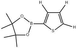 4,4,5,5-tetramethyl-2-(thiophen-2-yl-d3)-1,3,2-dioxaborolane 구조식 이미지