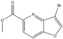 methyl 3-bromofuro[3,2-b]pyridine-5-carboxylate 구조식 이미지