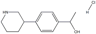 1-(4-(piperidin-3-yl)phenyl)ethan-1-ol hydrochloride Structure