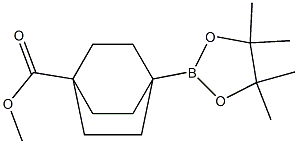 methyl 4-(tetramethyl-1,3,2-dioxaborolan-2-yl)bicyclo[2.2.2]octane-1-carboxylate Structure