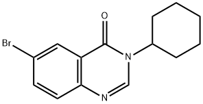 6-bromo-3-cyclohexylquinazolin-4(3H)-one Structure