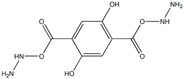 2,5-bis((hydrazinyloxy)carbonyl)benzene-1,4-diol 구조식 이미지