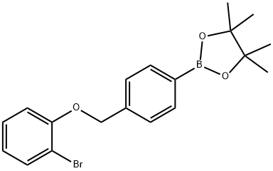 2-(4-((2-bromophenoxy)methyl)phenyl)-4,4,5,5-tetramethyl-1,3,2-dioxaborolane 구조식 이미지