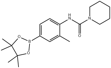 N-(2-methyl-4-(4,4,5,5-tetramethyl-1,3,2-dioxaborolan-2-yl)phenyl)piperidine-1-carboxamide Structure