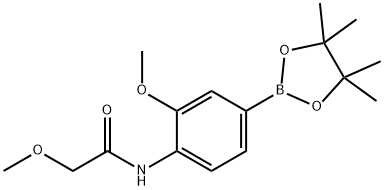 2-methoxy-N-(2-methoxy-4-(4,4,5,5-tetramethyl-1,3,2-dioxaborolan-2-yl)phenyl)acetamide Structure
