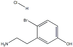 3-(2-Amino-ethyl)-4-bromo-phenol hydrochloride Structure