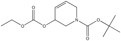 tert-Butyl 3-((ethoxycarbonyl)oxy)-3,6-dihydropyridine-1(2H)-carboxylate Structure