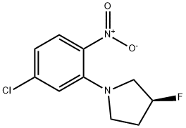 (S)-1-(5-chloro-2-nitrophenyl)-3-fluoropyrrolidine Structure