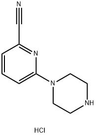 6-(piperazin-1-yl)pyridine-2-carbonitrile hydrochloride 구조식 이미지