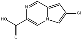 7-chloropyrrolo[1,2-a]pyrazine-3-carboxylic acid Structure