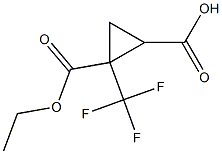 2-(ethoxycarbonyl)-2-(trifluoromethyl)cyclopropane-1-carboxylic acid Structure