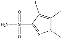 4-iodo-1,5-dimethyl-1H-pyrazole-3-sulfonamide Structure