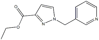 ethyl 1-(pyridin-3-ylmethyl)-1H-pyrazole-3-carboxylate 구조식 이미지