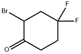 2-bromo-4,4-difluorocyclohexan-1-one Structure