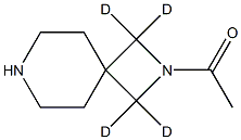 1-(2,7-diazaspiro[3.5]nonan-2-yl-1,1,3,3-d4)ethan-1-one Structure