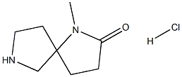 1-methyl-1,7-diazaspiro[4.4]nonan-2-one hydrochloride Structure