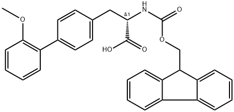 Fmoc-4-(2-methoxyphenyl)-L-phenylalanine Structure