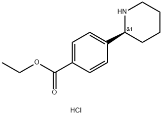 Ethyl (S)-4-(piperidin-2-yl)benzoate hydrochloride 구조식 이미지