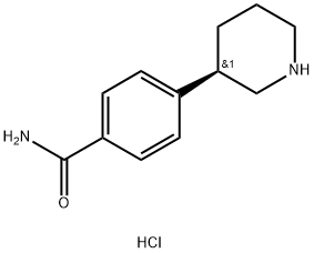 4-(piperidin-3-yl)benzamide hydrochloride 구조식 이미지