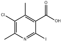 5-chloro-2-iodo-4,6-dimethylpyridine-3-carboxylic acid Structure