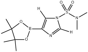 N,N-dimethyl-4-(4,4,5,5-tetramethyl-1,3,2-dioxaborolan-2-yl)-1H-imidazole-1-sulfonamide-2,5-d2 Structure