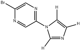 2-bromo-5-(1H-imidazol-1-yl-d3)pyrazine Structure