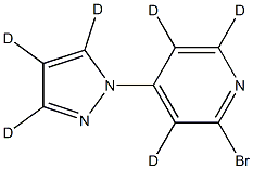 2-bromo-4-(1H-pyrazol-1-yl-d3)pyridine-3,5,6-d3 구조식 이미지