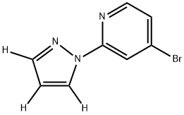 4-bromo-2-(1H-pyrazol-1-yl-d3)pyridine 구조식 이미지