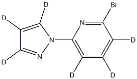 2-bromo-6-(1H-pyrazol-1-yl-d3)pyridine-3,4,5-d3 Structure