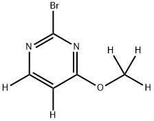 2-bromo-4-(methoxy-d3)pyrimidine-5,6-d2 구조식 이미지