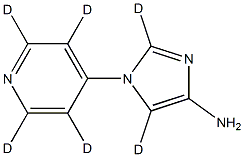 1-(pyridin-4-yl-d4)-1H-imidazol-2,5-d2-4-amine Structure