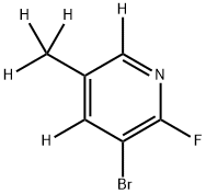 3-bromo-2-fluoro-5-(methyl-d3)pyridine-4,6-d2 Structure