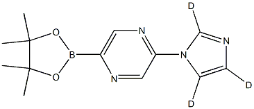 2-(1H-imidazol-1-yl-d3)-5-(4,4,5,5-tetramethyl-1,3,2-dioxaborolan-2-yl)pyrazine Structure