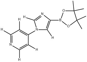 4-(4-(4,4,5,5-tetramethyl-1,3,2-dioxaborolan-2-yl)-1H-imidazol-1-yl-2,5-d2)pyridine-2,3,5,6-d4 Structure