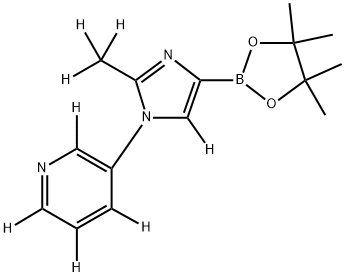 3-(2-(methyl-d3)-4-(4,4,5,5-tetramethyl-1,3,2-dioxaborolan-2-yl)-1H-imidazol-1-yl-5-d)pyridine-2,4,5,6-d4 Structure