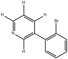 3-(2-bromophenyl)pyridine-2,4,5,6-d4 구조식 이미지