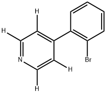 4-(2-bromophenyl)pyridine-2,3,5,6-d4 Structure