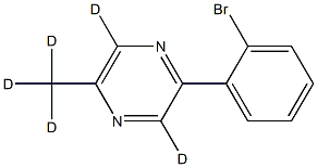 2-(2-bromophenyl)-5-(methyl-d3)pyrazine-3,6-d2 구조식 이미지