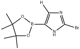 2-bromo-4-(4,4,5,5-tetramethyl-1,3,2-dioxaborolan-2-yl)-1H-imidazole-5-d 구조식 이미지