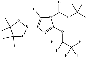 tert-butyl 2-(ethoxy-d5)-4-(4,4,5,5-tetramethyl-1,3,2-dioxaborolan-2-yl)-1H-imidazole-1-carboxylate-5-d Structure