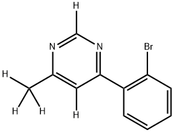 4-(2-bromophenyl)-6-(methyl-d3)pyrimidine-2,5-d2 Structure